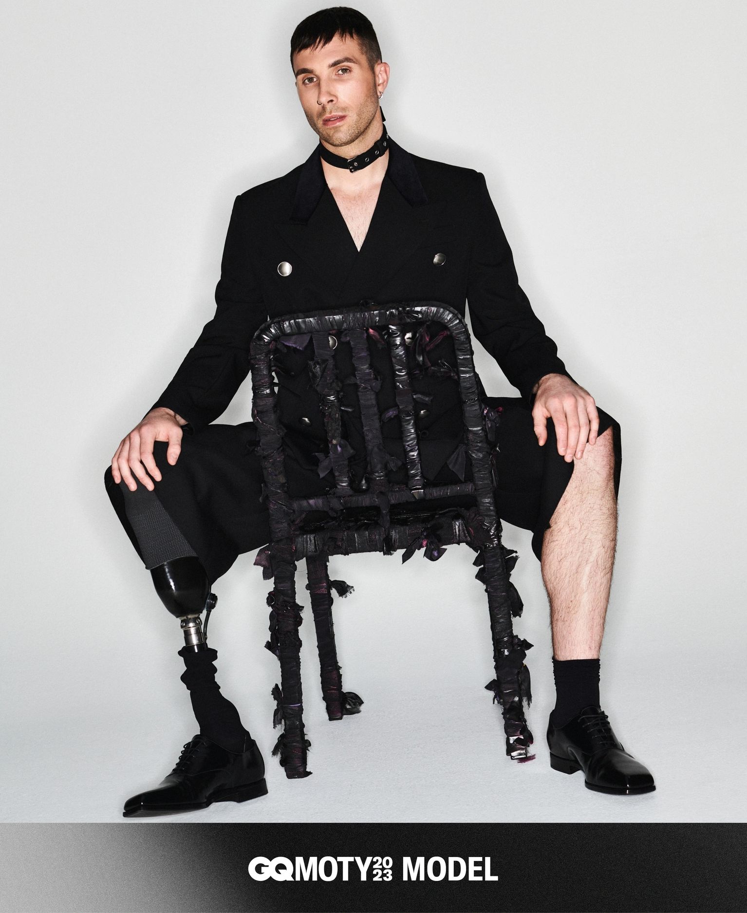 James Parr in an editorial fashion portrait